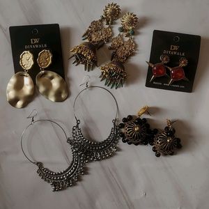 5 Set Of Earrings