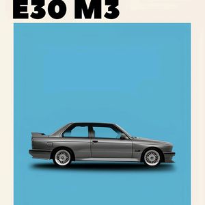 BMW E30 m3 Poster Pack Of 2