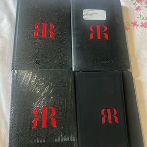 4 Leather Bound Diaries- New Condition