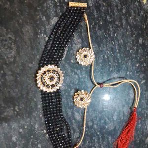 Black Moti Jewellery Set