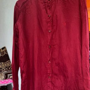 Maroon/Dark Red Shirt For Men