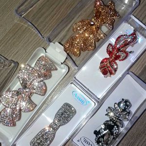 J P Brand 5 Diamond Hair Clip