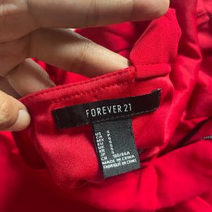 Forever 21 Red Flared Dress