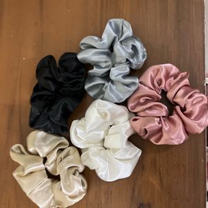 Silver Baer Hair Scrunchies