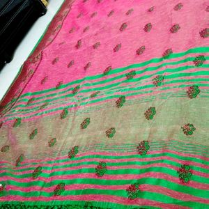 Beautiful Contrast Color Saree