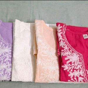 Set Of 5 Short Kurtas