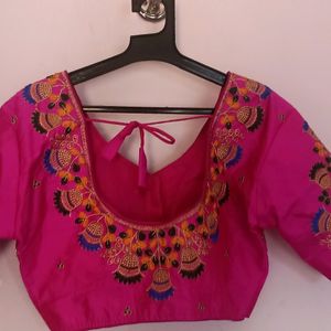 Pink Embroidery Blouse