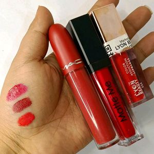 3 Pc Mac Lyon Beauty Lipstick Set