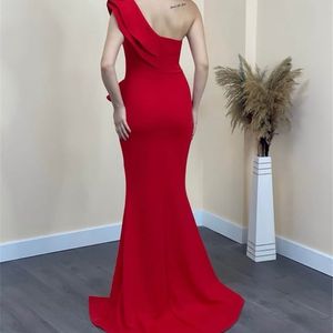 Red Asymmetrical Gown -Shein