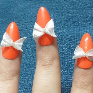 Press On Nails(Cupid's Bow-Coral)