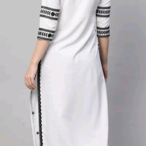 Embroidered Straight Kurta