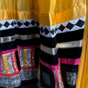 Yellow Anarkali Dress With Dupatta