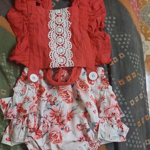 Red Dress Only 2 Times Wear 1-2 Yr Baby Dres