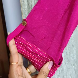 Srishti Jazzy Pink Festive Kurti