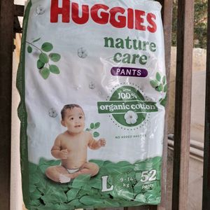 Huggies Nature Care Pants, Large Size 52 Count