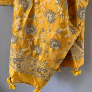 Brand New,Yellow Banarsi 3 Piece Suit Fabric