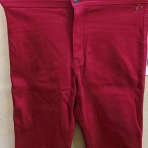 FOREVER 21 Women's Red Pant