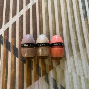 Sephora Nail Paints Set Of 3