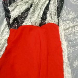 Black & Red Beautiful Gown