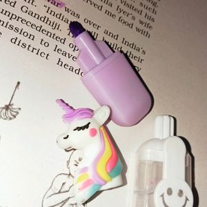 Cute Unicorn Highlighter Pen