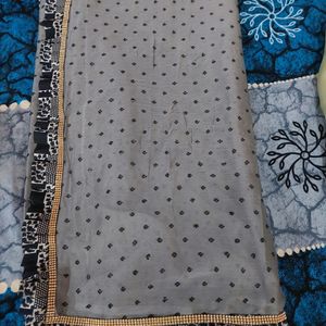 Grey Saree Redymede Designer Blouse