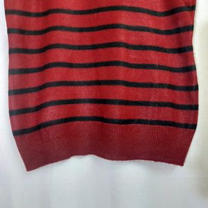 Max Red & Black Stripes Pull Over