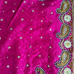 Rani Pink Sari With Blouse