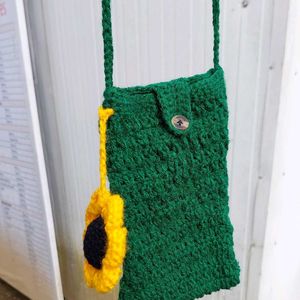 Hand Made Crochet Mobile Bag