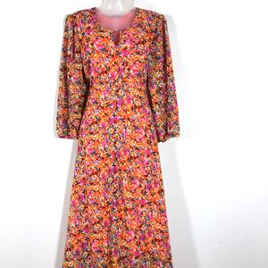 Multi Colour Floral Printed Dress(Women’s)