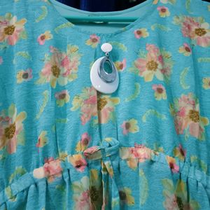 Blue Kaftan Kurti