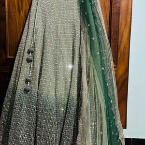 17k Last  Pastel Shaded Green  Designer Lehenga