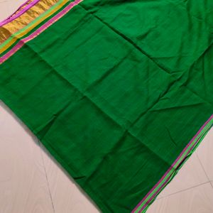 Zaree Border Pure Cotton Saree