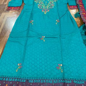 Sea Green Sharara Set For Women