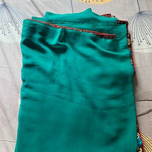 Green Heavy Work Saree