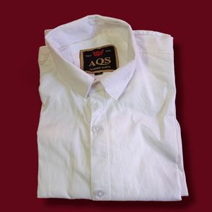 Brand New White Plain Formal Shirt