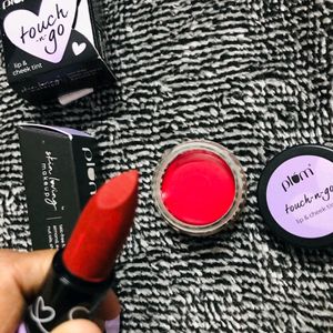 Plum Lipstick N Lip & Cheek Tint Combo