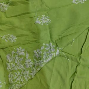 Sea Green Handwork Lucknowi Plazopair