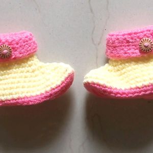 Newborn Baby Woolen Shoes