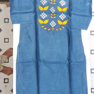 🎉Sale🎀 Colorful Mirror Work Kurti 4pc