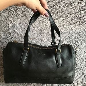 Auth COACH Saffiano Leather Mini Satchel Bag