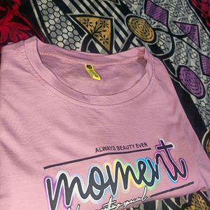 Pink T-shirt For Women