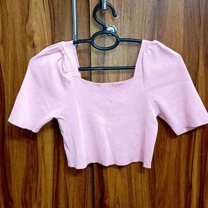 Pink Crop Top