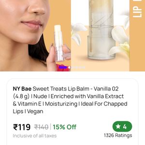 NY Bae Vannila Flavour Lipbalm