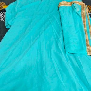 Sky Blue Anarkali