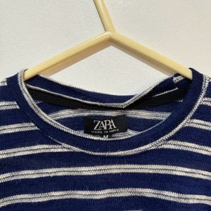 Navy Blue Stripped Sweater