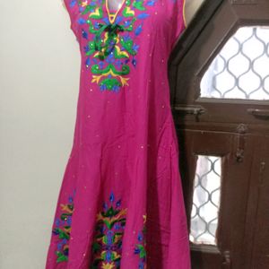 Beautiful Pink Anarkali Kurta