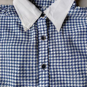 New Premium Cute Blue & White Korean Shirt