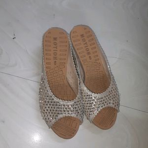 Golden Wedges( Party Wear)