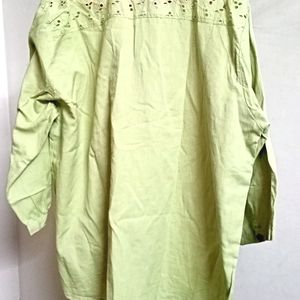 Green Plain Blouse/Top