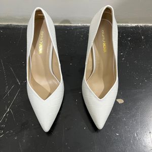 Fashion Nova White Heels -Imported